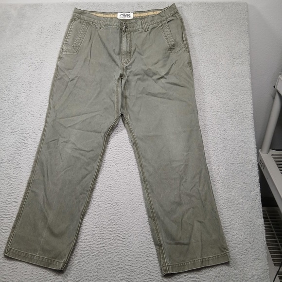 Mountain Khakis Pants Mens 40x32 Green Twill Chino Outdoor Workwear MK Casual - Picture 1 of 7